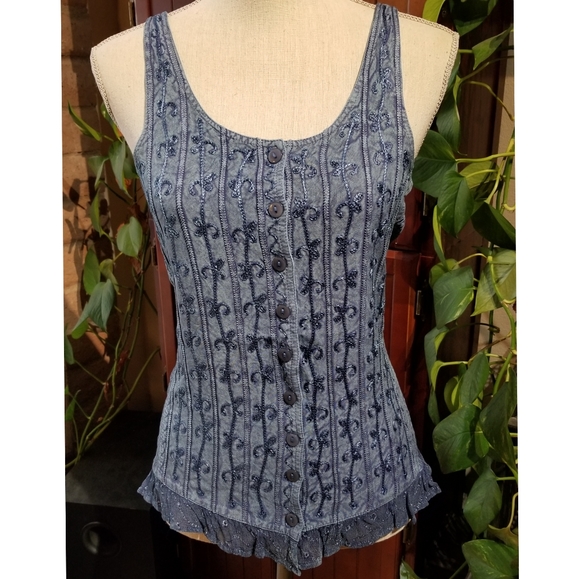 Cute Options Tops - Cute Options Brand Button Down Tank